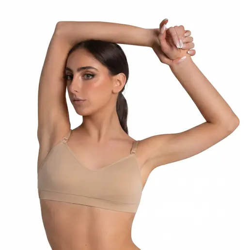 Capezio Seamless sweatheart bandeau bra, damski biustonosz