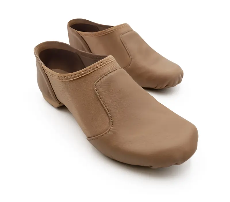 Capezio Golve jazz shoe, ergonomiczne buty jazzowe dla mężczyzn - Brązowo caramelowa Capezio