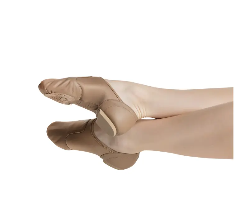 Capezio Glove jazz shoe, damskie ergonomiczne buty jazzowe  - Brązowo caramelowa Capezio