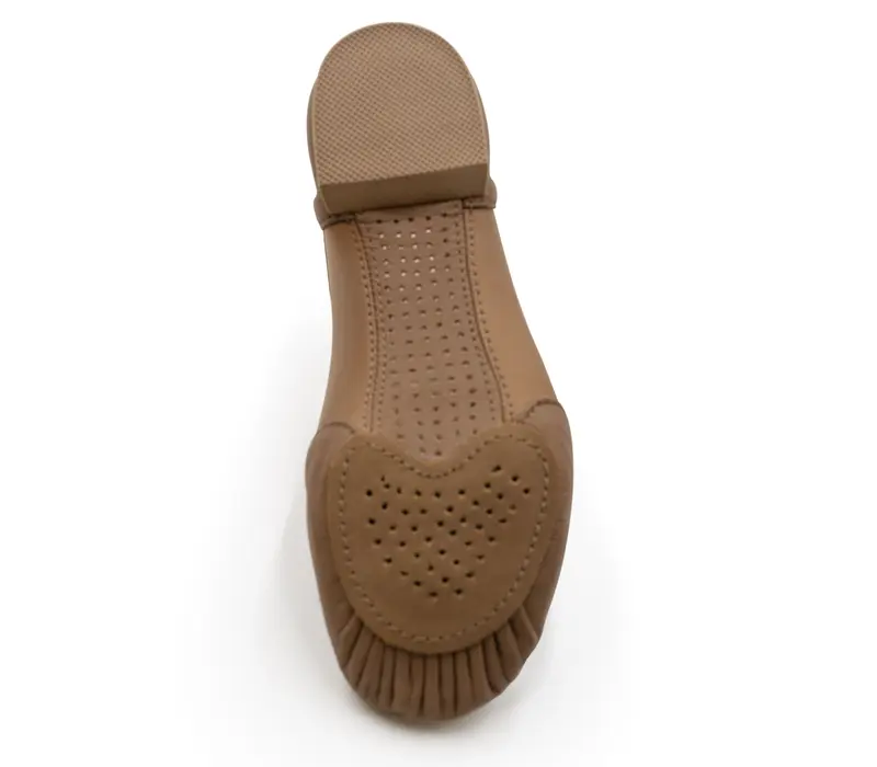 Capezio Golve jazz shoe, ergonomiczne buty jazzowe dla mężczyzn - Brązowo caramelowa Capezio
