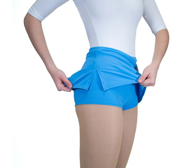 Capezio, spódnica z krótkimi spodniami - Niebieski - columbua blue