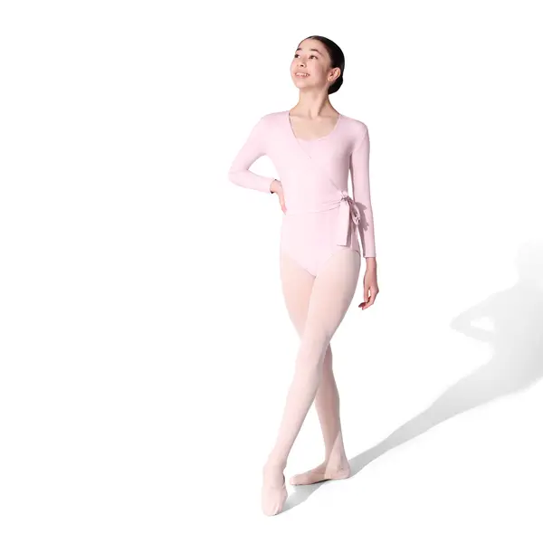 Capezio Essentials Wrap Top, dziewczęcy top do wiązania Capezio Essentials Wrap Top, dziewczęcy top do wiązania