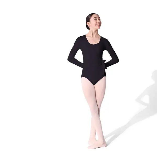 Capezio Essentials Wrap Top, dziewczęcy top do wiązania Capezio Essentials Wrap Top, dziewczęcy top do wiązania
