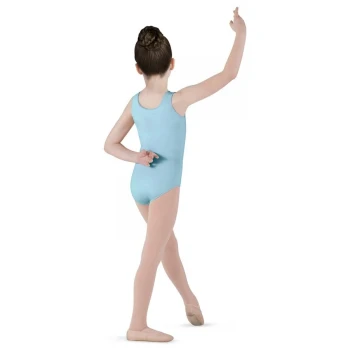 Bloch Dynamic, trykot dziecięcy na grubych ramiączkach - Niebieski pastel Bloch