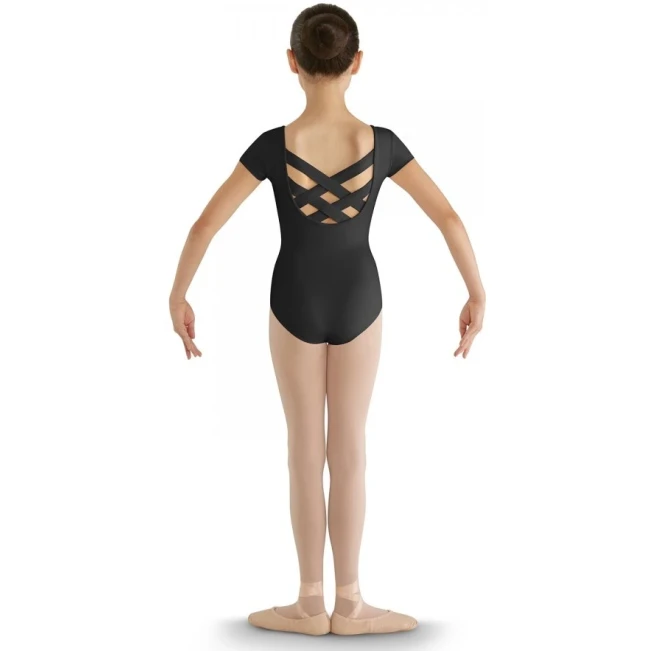Bloch CL8832 strap back cap sleeve leotard, trykot baletowy dla dzieci