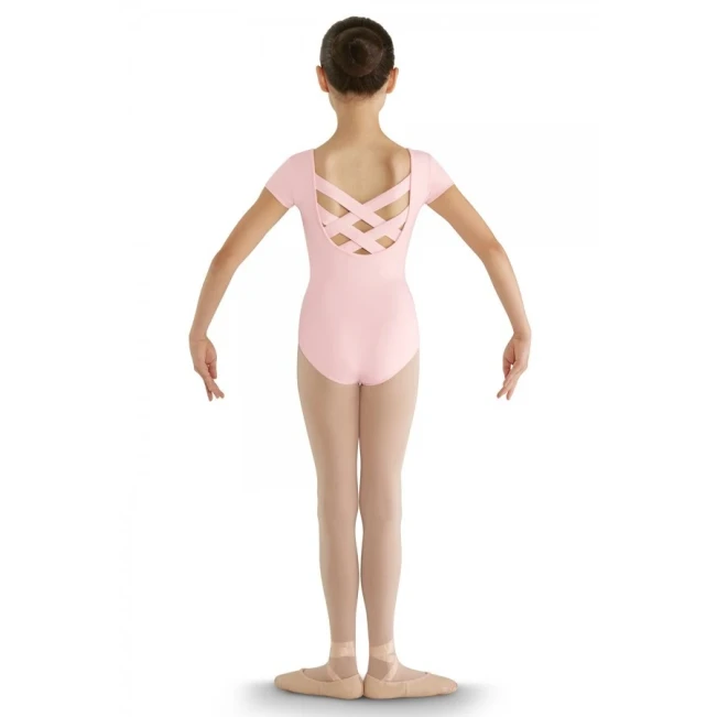 Bloch CL8832 strap back cap sleeve leotard, trykot baletowy dla dzieci
