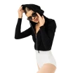 Bloch Cropped Knit Full Zip Hoodie, bluza damska z kapturem Bloch Cropped Knit Full Zip Hoodie, bluza damska z kapturem