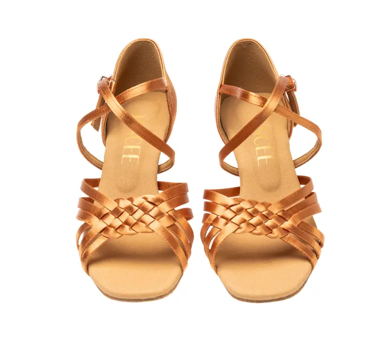 Dancee Clara, damskie buty na latino - Ciało - dark tan