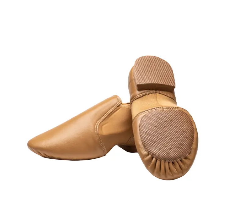 Dancee jazz slip on, buty do jazzu dla kobiet - Ciało - tan