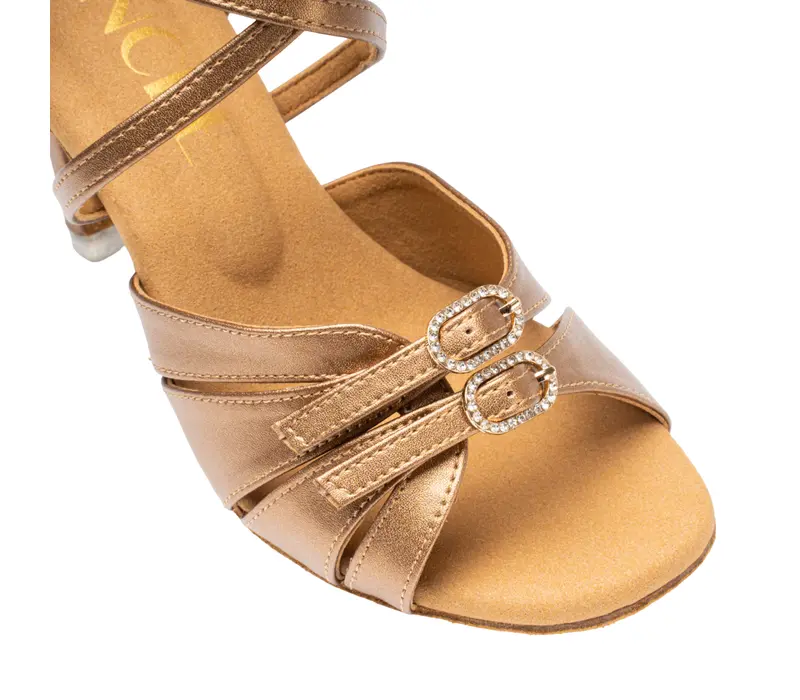 Dancee Stella Pro, damskie buty na latino - Bronze leather Dancee