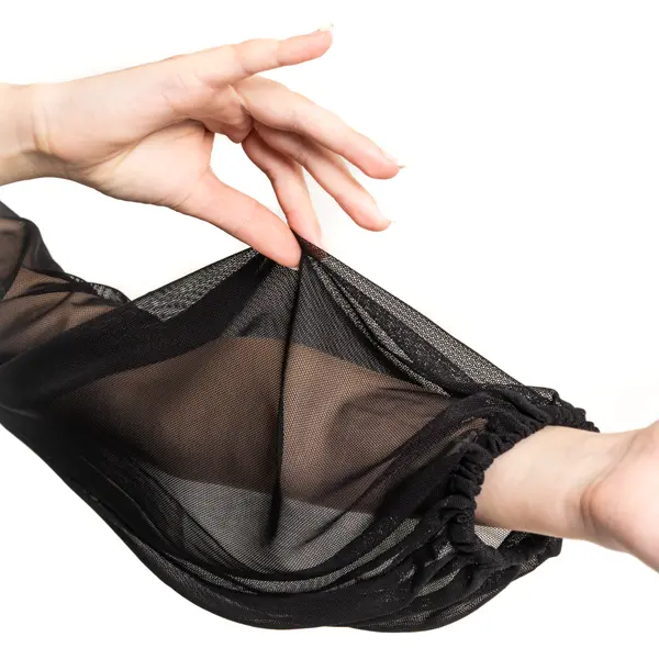 FSD Kamila mesh, body dziewczęce z rękawkami z siateczki