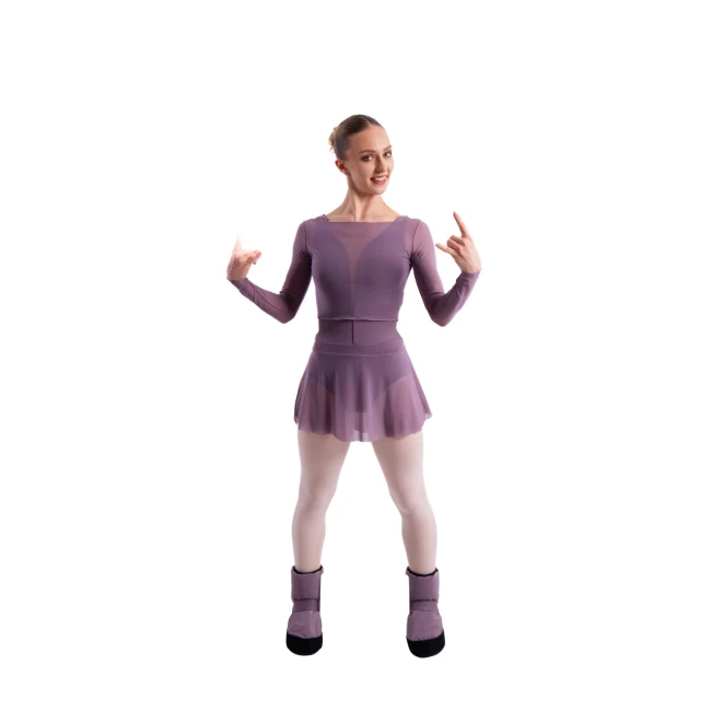 GP Warm up Lesson booties, taneczne obuwie do rozgrzewki - Fioletowy - Vintage violet GP GP Warm up Lesson booties, taneczne obuwie do rozgrzewki - Fioletowy - Vintage violet GP