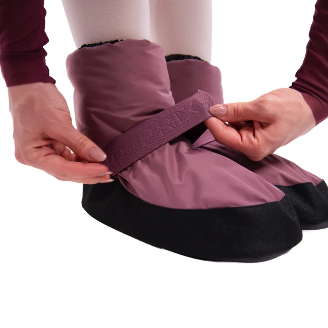 GP Warm up Lesson booties, taneczne obuwie do rozgrzewki - Fioletowy - Italian plum GP GP Warm up Lesson booties, taneczne obuwie do rozgrzewki - Fioletowy - Italian plum GP