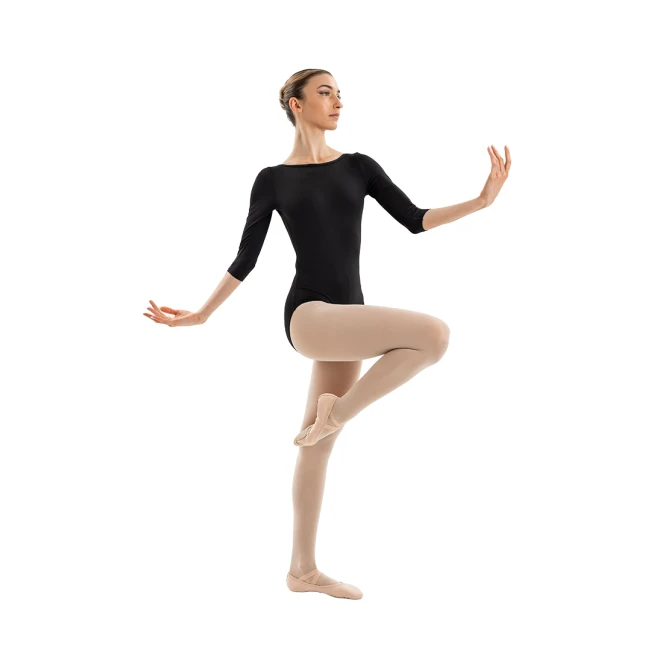 Capezio Essential boatneck, dres dla pań z rękawem 3/4 
