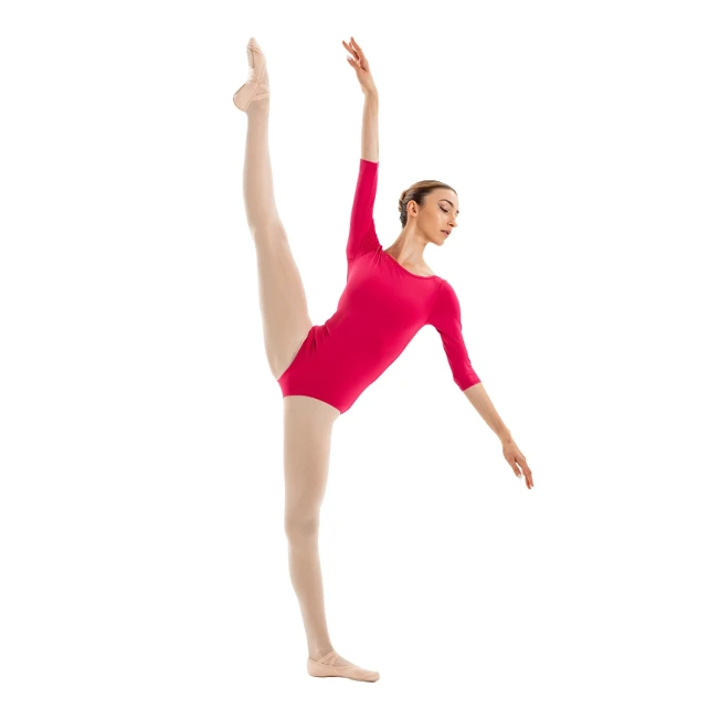 Capezio Essential boatneck, dres dla pań z rękawem 3/4 