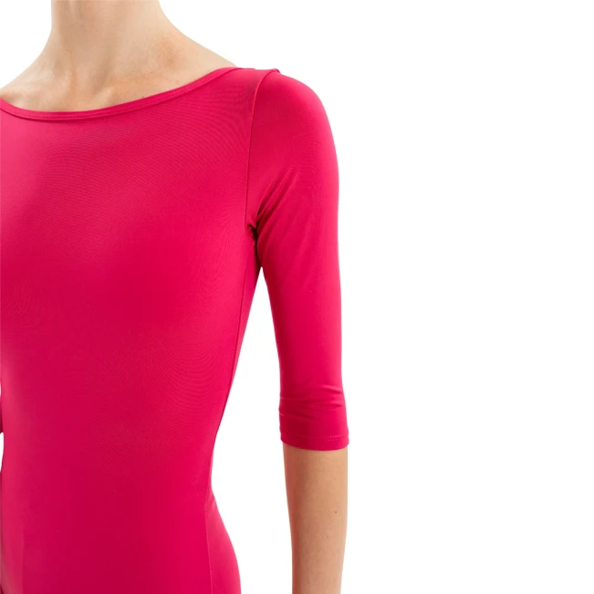 Capezio Essential boatneck, dres dla pań z rękawem 3/4 