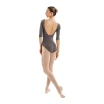 Capezio Essential boatneck, dres dla pań z rękawem 3/4 