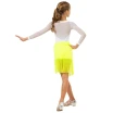 FSD Basic lycra, dziewczęce spódnica z frędzlami do latino