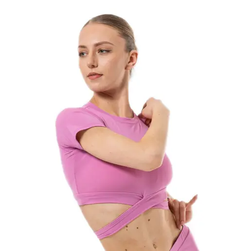 Benita, dámsky top z krótkim rękawem i wiązaniem Benita, dámsky top z krótkim rękawem i wiązaniem