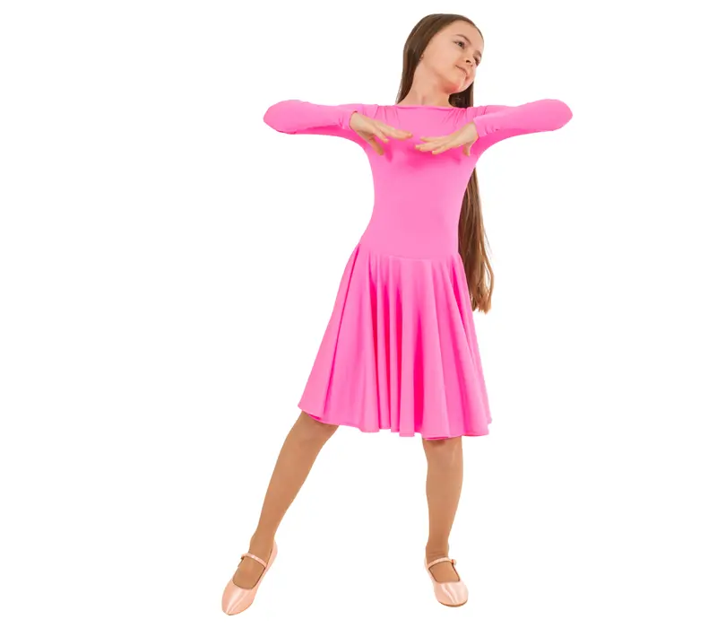 FSD Agnes, sukienki dla dziewczynek - Różowy - hot pink