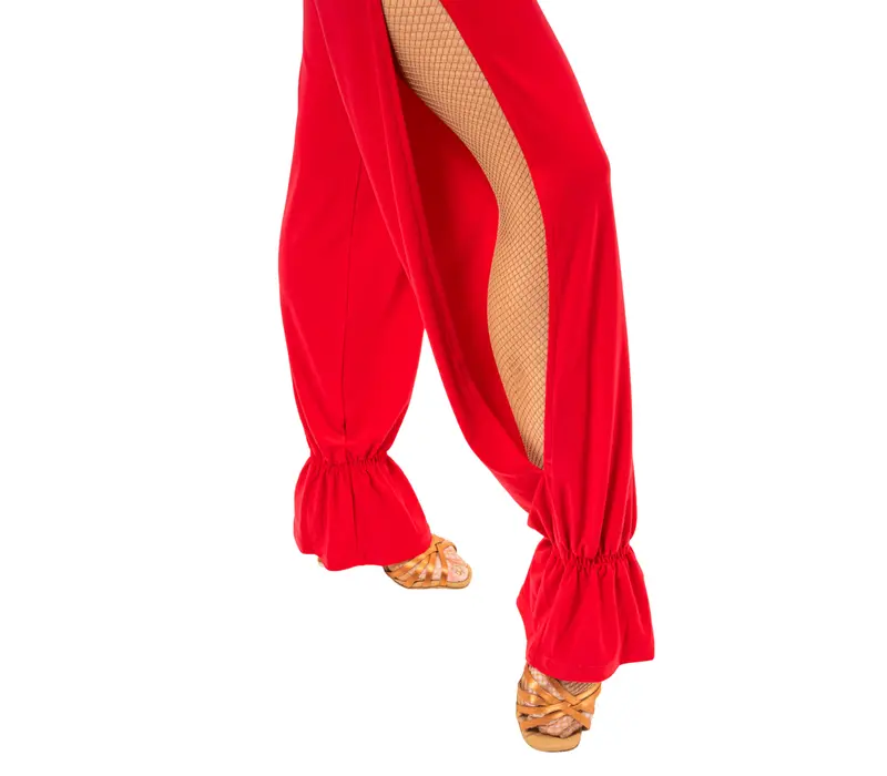 Jana, damskie spodnie na trening - Jasny jagodowy FSD