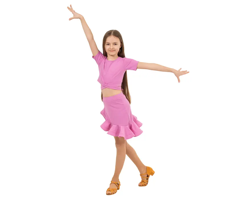 FSD Klara, spódniczka dziewczęca na trening - Jasny jagodowy FSD