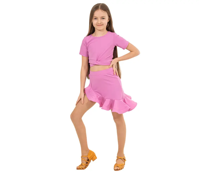 FSD Klara, spódniczka dziewczęca na trening - Jasny jagodowy FSD