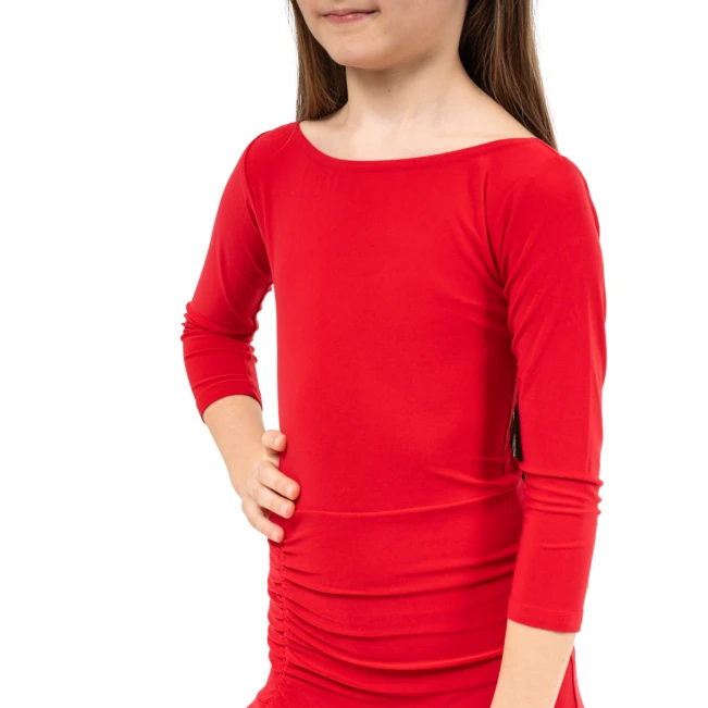 FSD Olivia, sukienka dziewczęca latino FSD Olivia, sukienka dziewczęca latino - Czerwony - red
