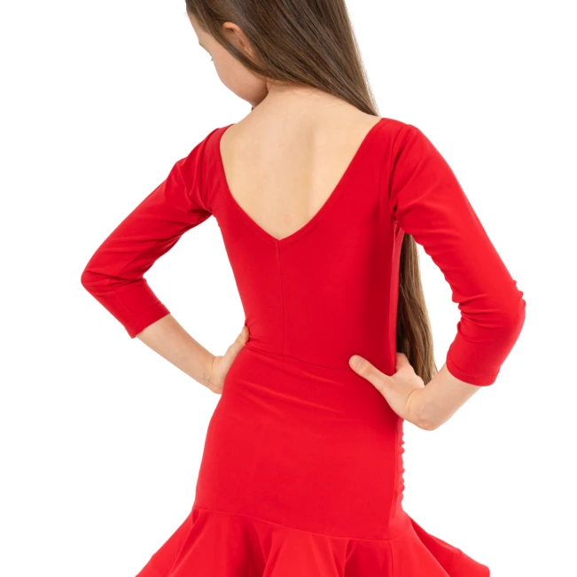 FSD Olivia, sukienka dziewczęca latino FSD Olivia, sukienka dziewczęca latino - Czerwony - red