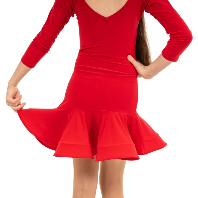 FSD Olivia, sukienka dziewczęca latino FSD Olivia, sukienka dziewczęca latino - Czerwony - red