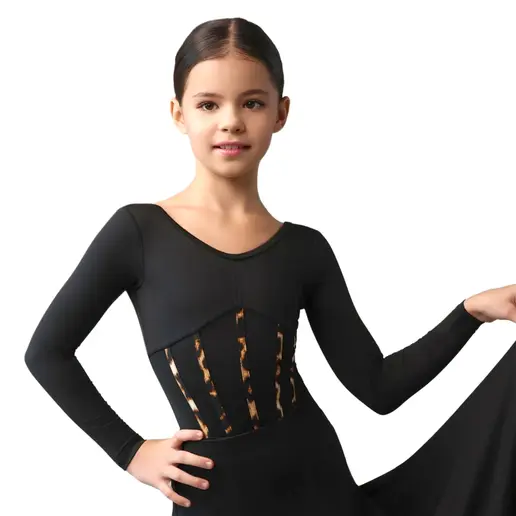 Grand Prix Daisy, dziewczęce body z długim rękawem 