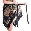 Grand Prix Emrata mesh, asymetryczna spódnica z frędzlami