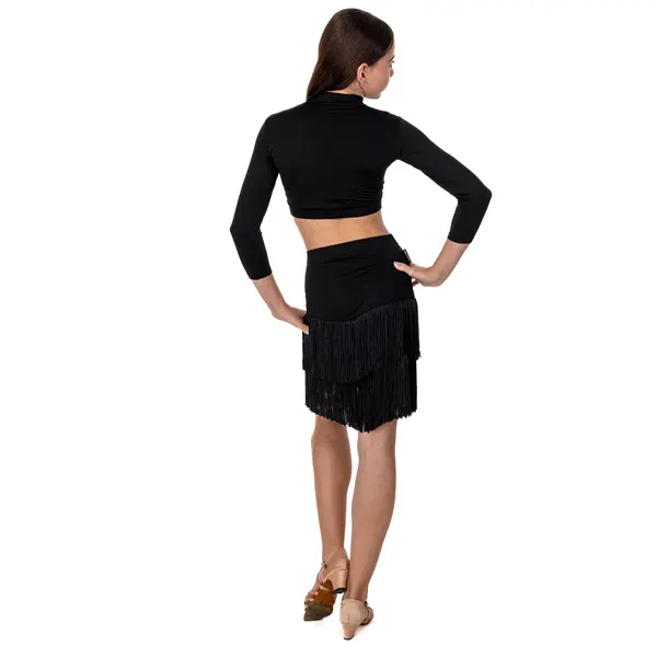 Kaia fringe, dziewczęca spódnica z frędzlami