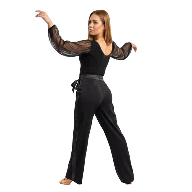 FSD Kamila mesh, damskie body z rękawami z siateczki