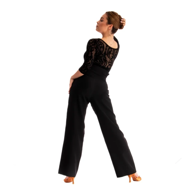 Grand Prix Karla, damskie body w stylu latino z długim rękawem Grand Prix Karla, damskie body w stylu latino z długim rękawem