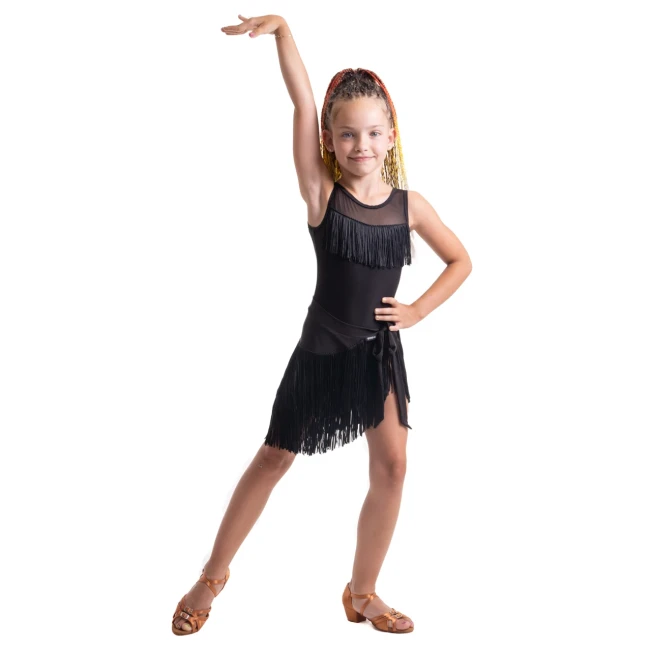 Grand Prix Natella trykot z frędzlami dla dziewczynek Grand Prix Natella trykot z frędzlami dla dziewczynek