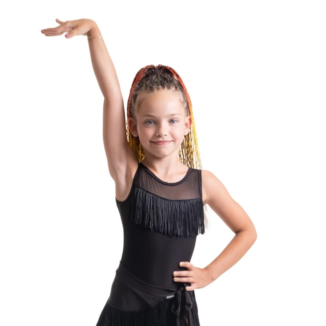 Grand Prix Natella trykot z frędzlami dla dziewczynek Grand Prix Natella trykot z frędzlami dla dziewczynek