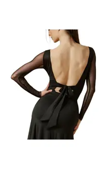 Jadore mesh, damskie body z przylegającymi rękawami