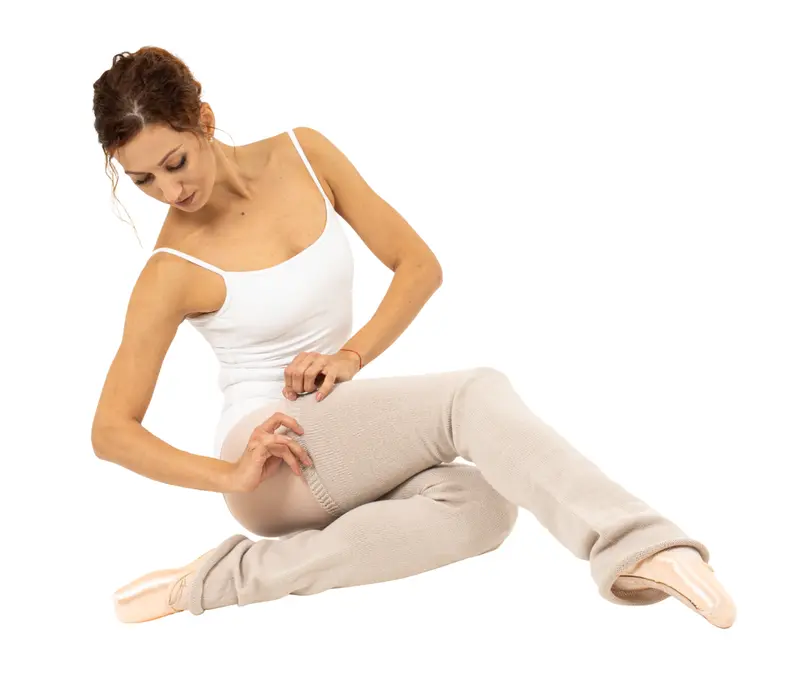 Intermezzo Ganesha, podkolanówki z dzianiny - Beżowy Intermezzo Ganesha, podkolanówki z dzianiny - Beżowy