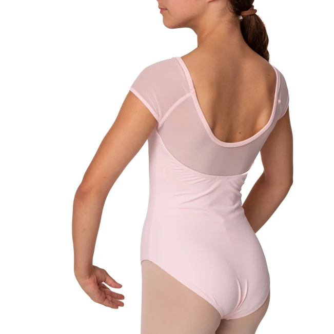 Mirella Soft mesh cap sleeve leotard, dziecięcy trykot Mirella Soft mesh cap sleeve leotard, dziecięcy trykot