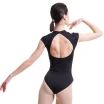 Mirella MB7226 Mock Neck cap sleeve, ztrykot z krótkim rękawem i detalami Mirella MB7226 Mock Neck cap sleeve, ztrykot z krótkim rękawem i detalami