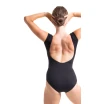 Mirella Black cap sleeve leotard, damski trykot Mirella Black cap sleeve leotard, damski trykot