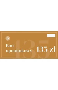 Bon upominkowy o wartości 135 Zł