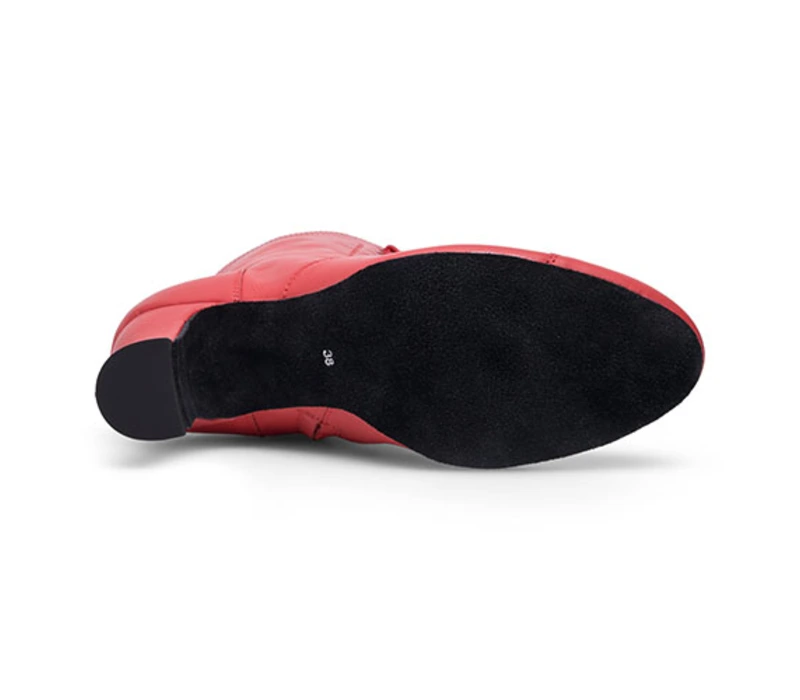Rumpf Betty, damskie skórzane buty taneczne Rumpf Betty, damskie skórzane buty taneczne - Czerwony - red
