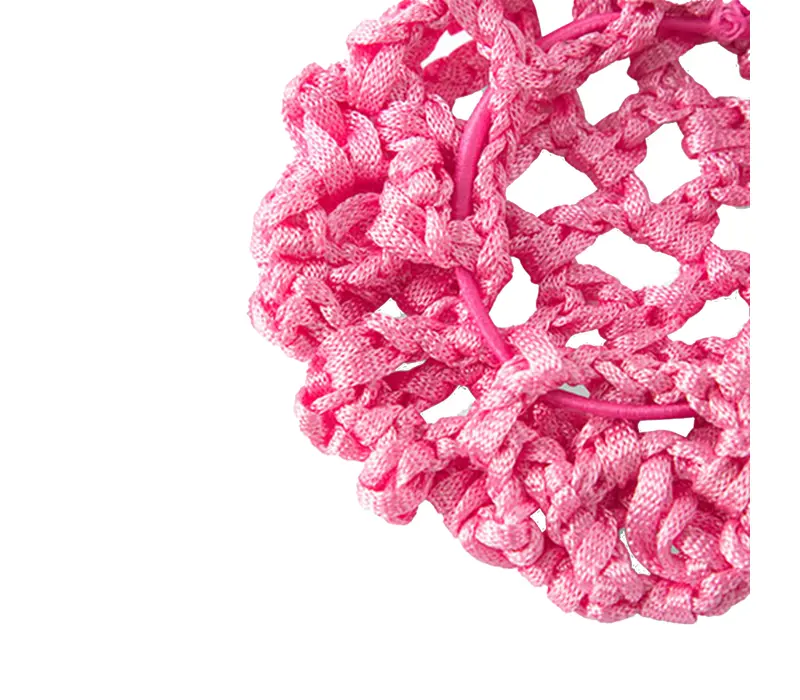 Rumpf Bun cover, kolorowa siateczka na kok - Różowy - pink 