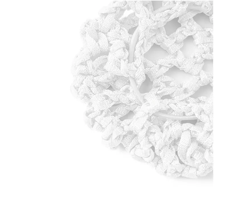 Rumpf Bun cover, kolorowa siateczka na kok - Biały