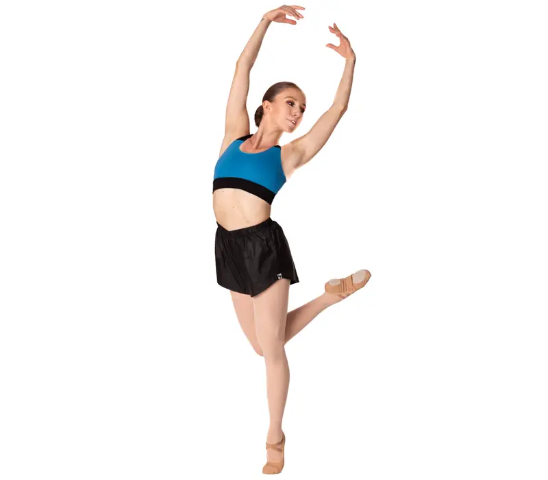 So Danca Layla, damski top sportowy - Czarno/niebieski peacock GP