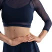 So Danca Anala, damski siateczkowy top - Niebieski - navy