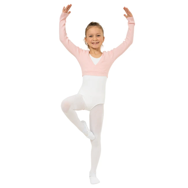 Bloch Fix Wrap Sweater, ciepły top dla dziewcząt Bloch Fix Wrap Sweater, ciepły top dla dziewcząt