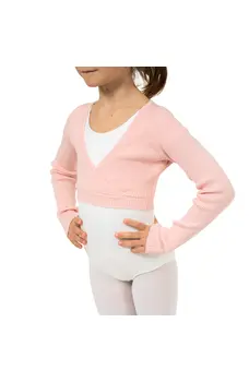 Bloch Fix Wrap Sweater, ciepły top dla dziewcząt